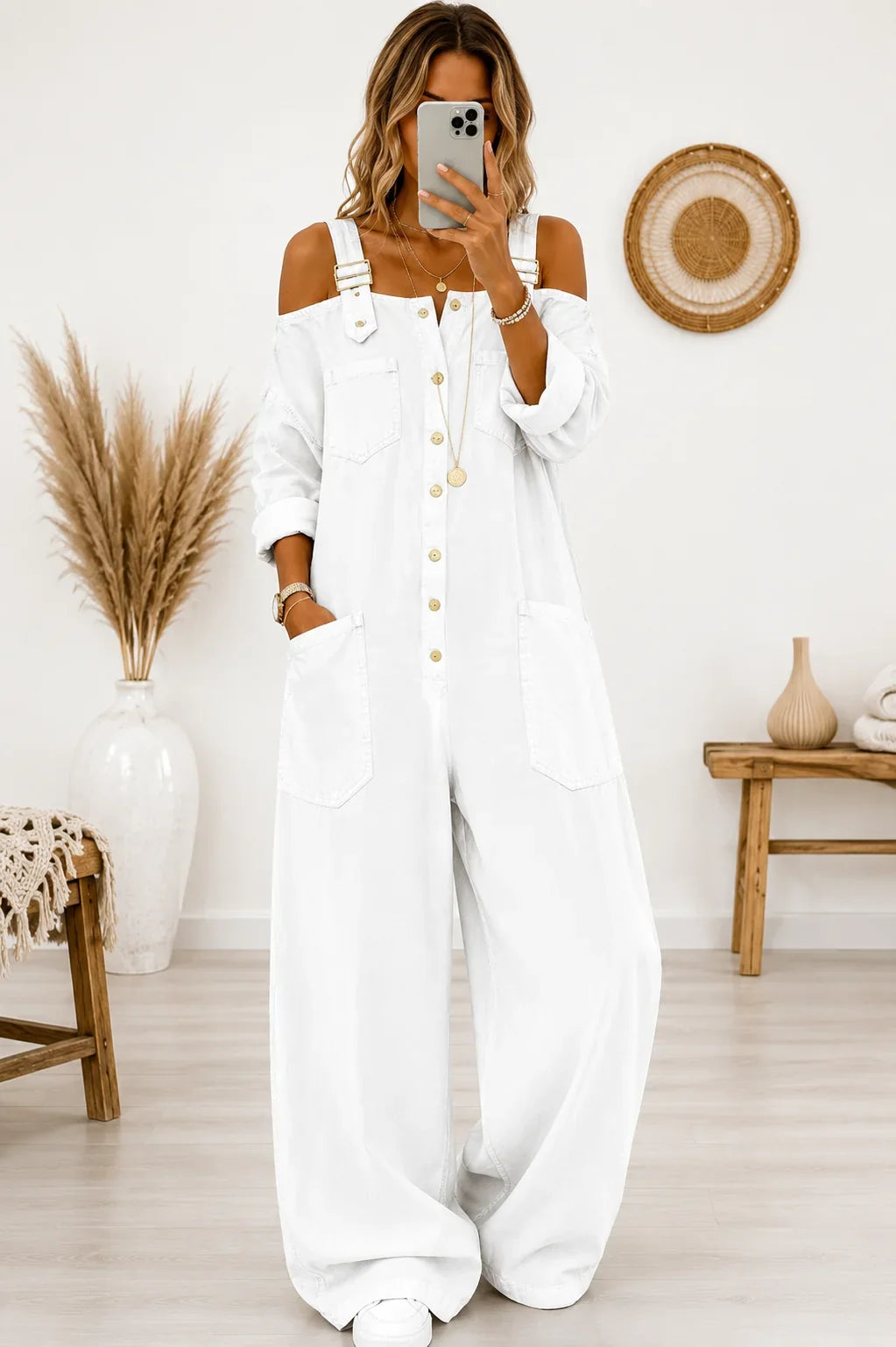 Combinaison Denim Oversize Femme