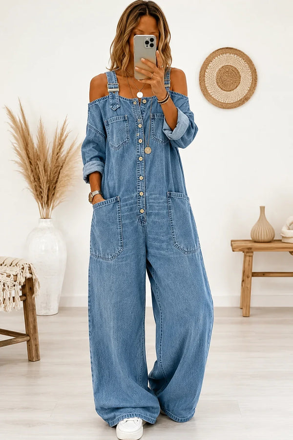 Tuta jeans oversize