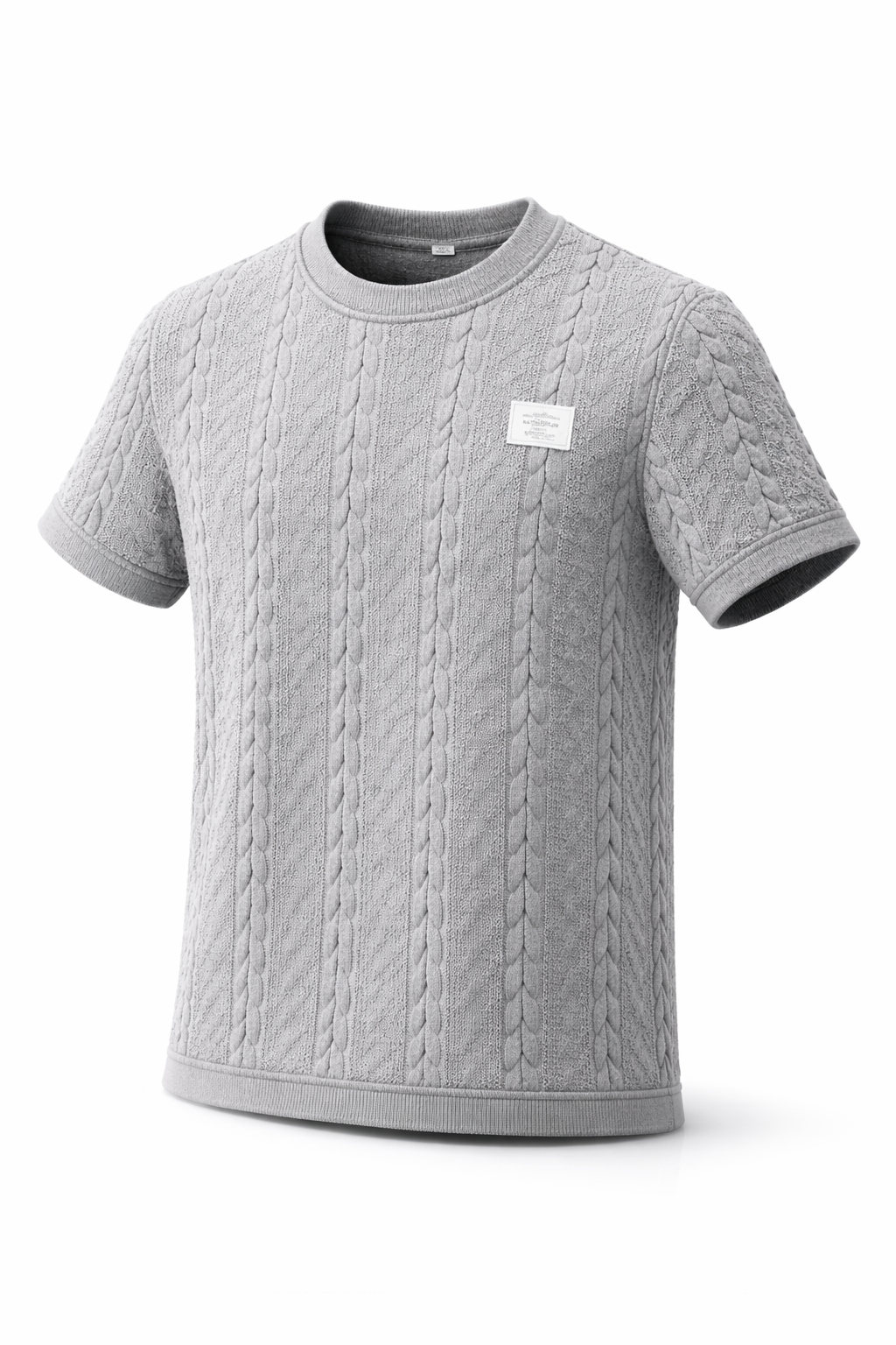 Valea Textured T-Shirt White