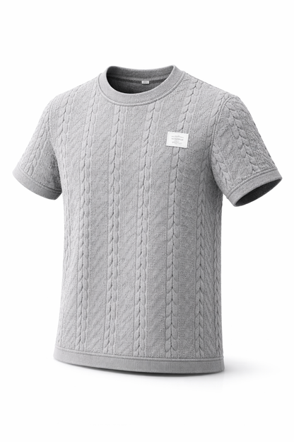 Valea Textured T-Shirt White