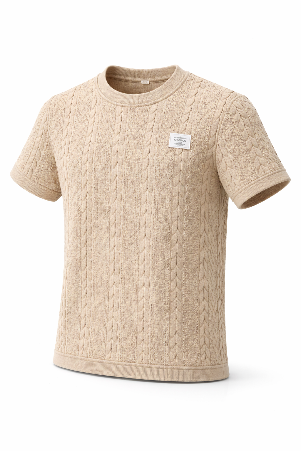 Valea Textured T-Shirt Black